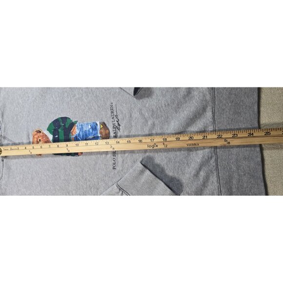 Polo Ralph Lauren Polo Bear Rugby Hoodie Men’s 3XL Gray Pullover Preppy Iconic - Picture 10 of 16